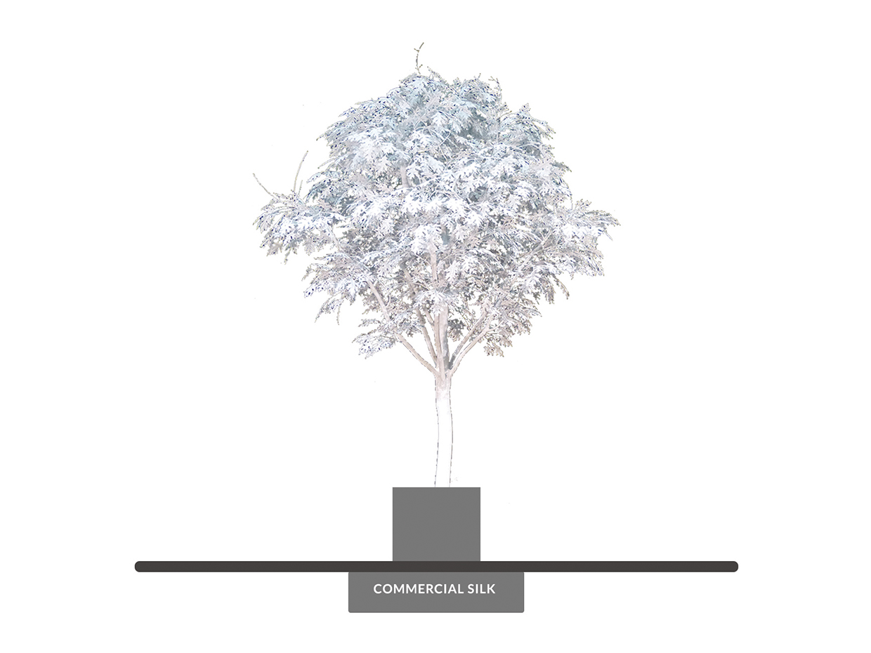 Winter Artificial Red Oak Tree