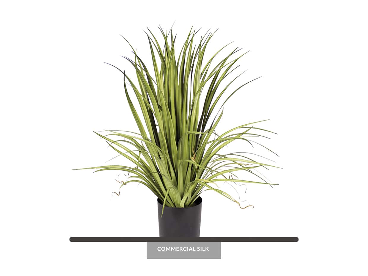 Wide Blade Artificial Onion Grass Potted