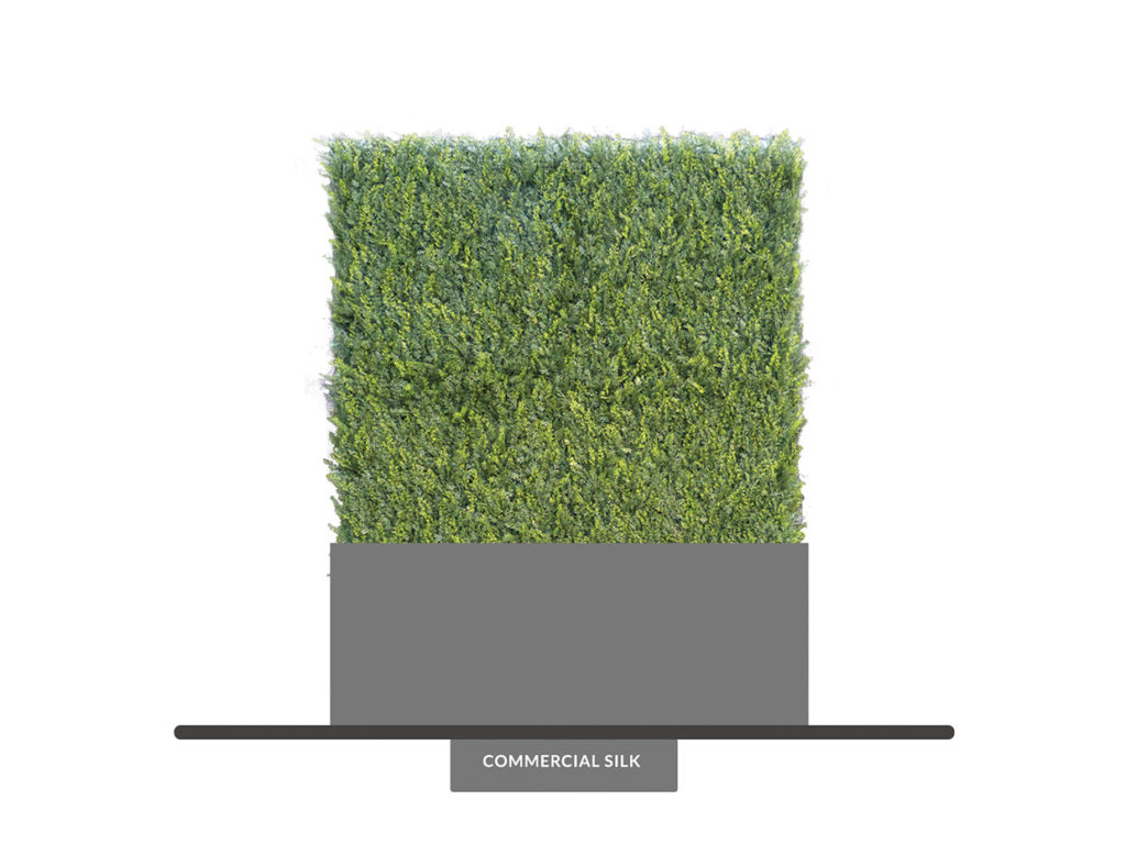 Artificial Juniper Hedge