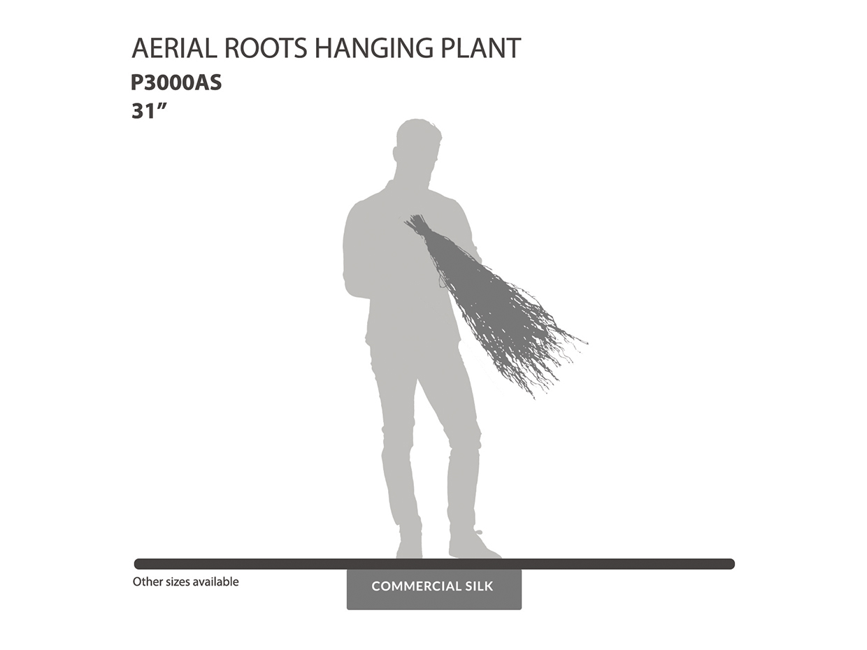 Artificial Aerial Roots Hanging Plant - Faux Plants | Commercial Silk