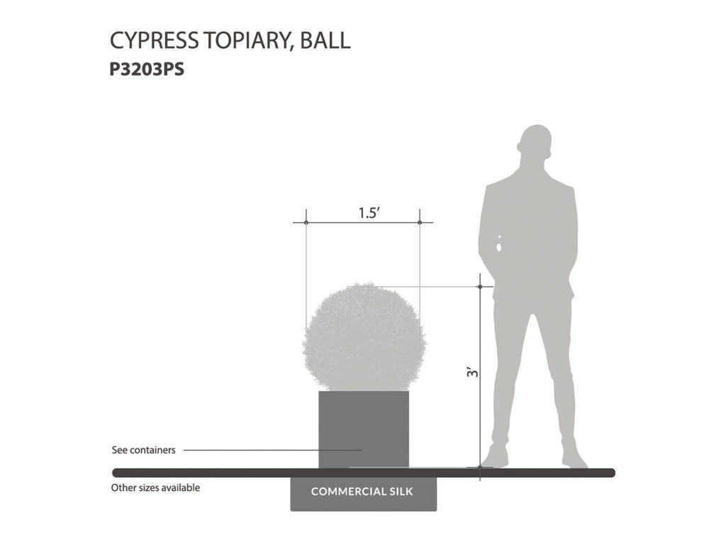 Cypress Topiary Ball ID# P3203PS