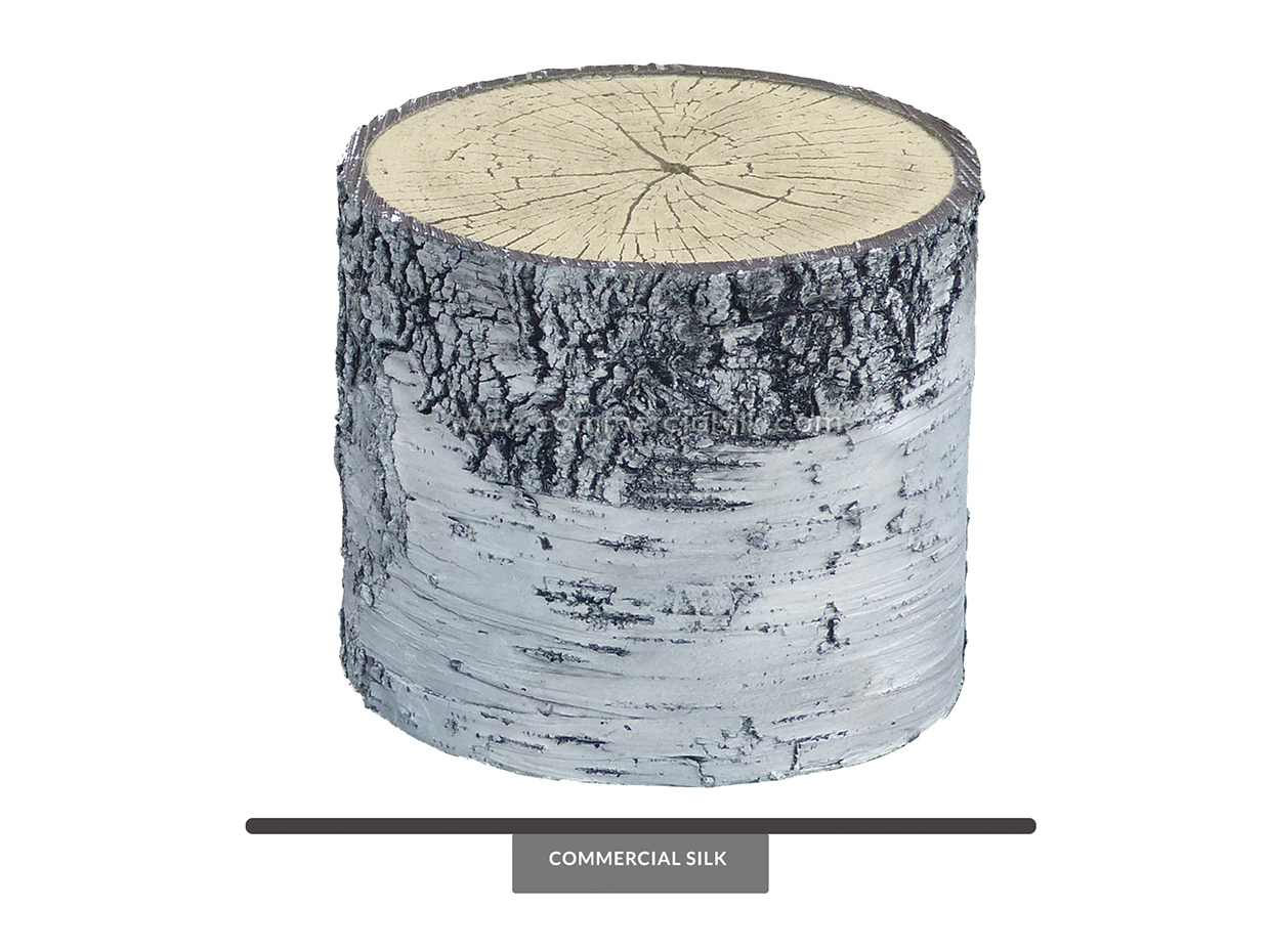 Artificial Birch Tree Stump