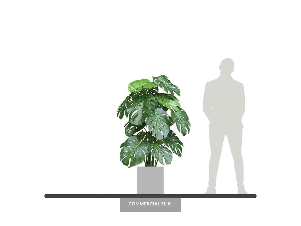 Split Leaf Philodendron Plant Artificial Plants Commercial Silk