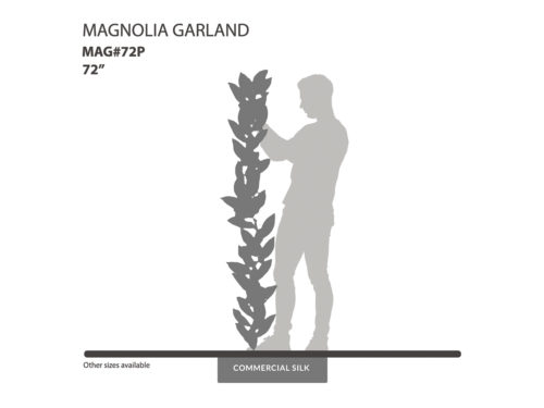 Silk Magnolia Leaf Garland ID# MAG#72P
