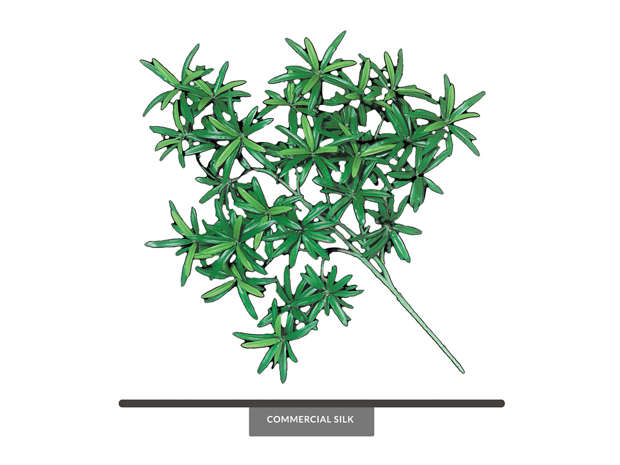Artificial Buddhist Pine Tree Branches