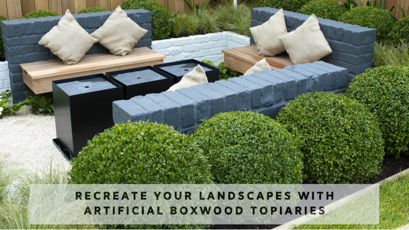 Artificial Boxwood Topiaries