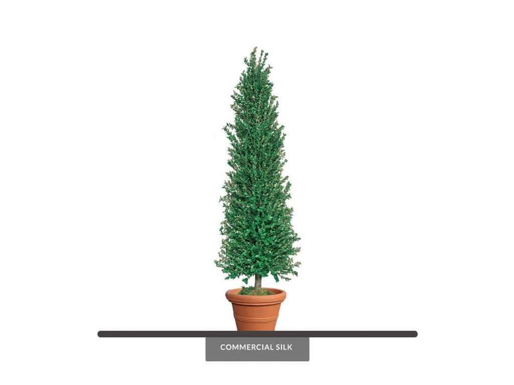 Artificial Privet Cypress Topiary Tree Faux Topiary Commercial Silk