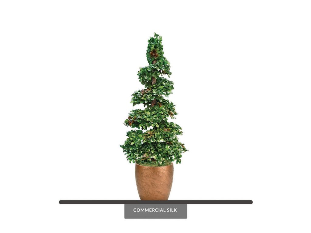 Artificial Hawthorn Spiral Topiary