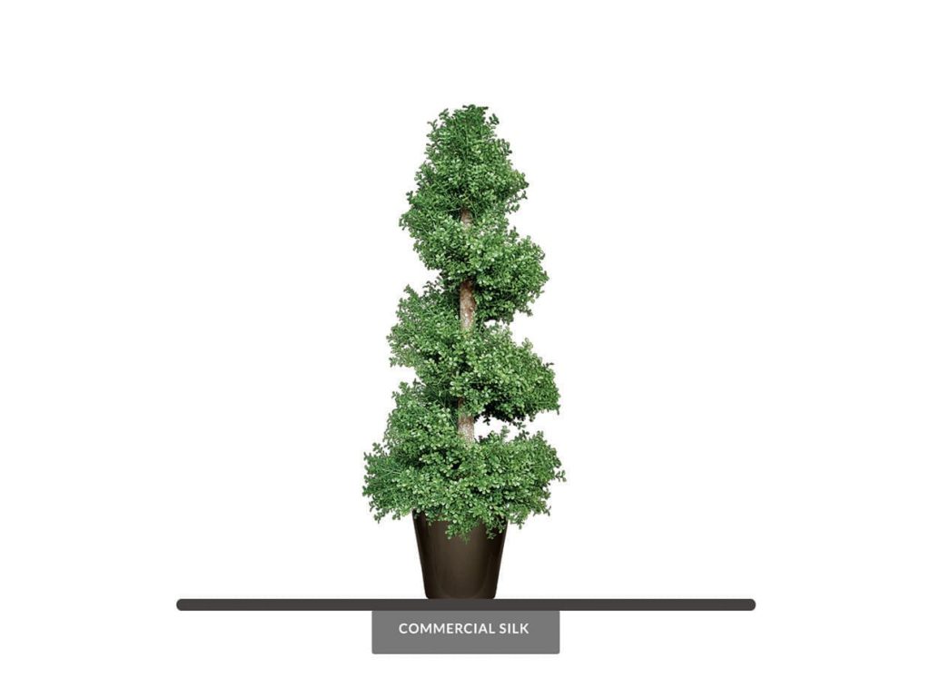 Artificial Boxwood Spiral Topiary Outdoor