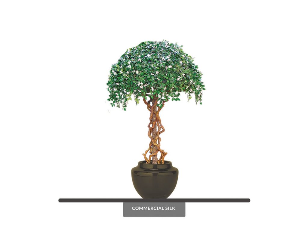 Faux Umbrella Topiary Tree