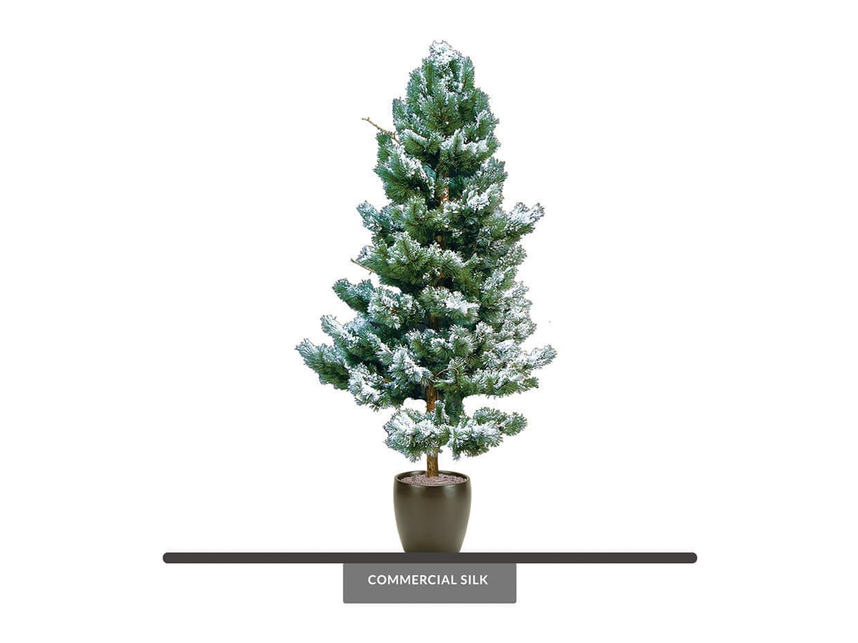 Artificial White Pine Tree Snow Covered