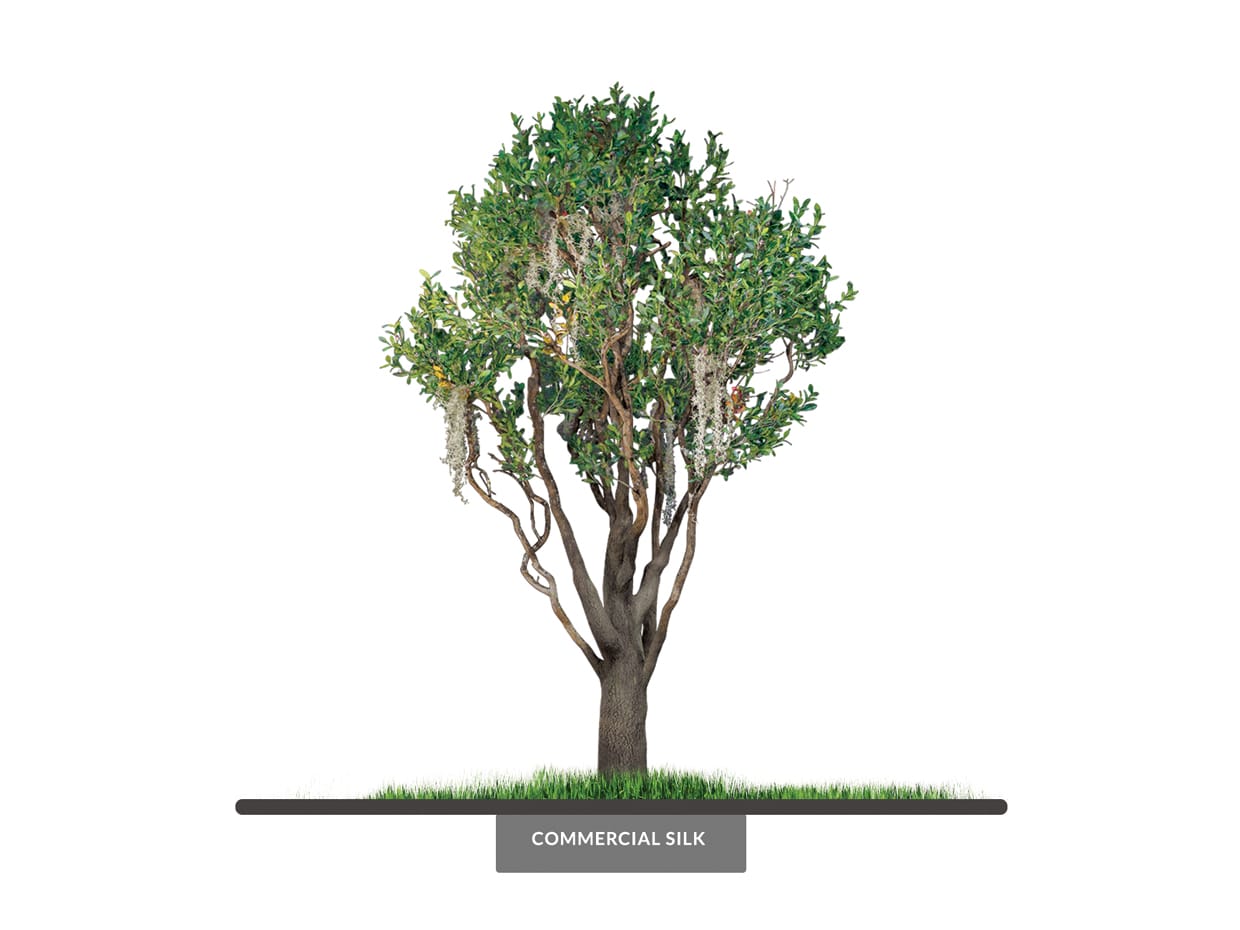 Artificial Live Oak Tree Sculpted