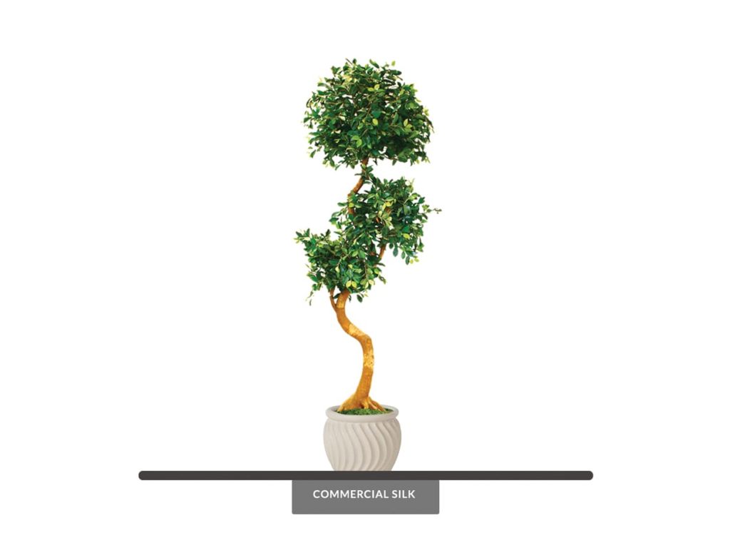 Artificial Indian Laurel Topiary Tree