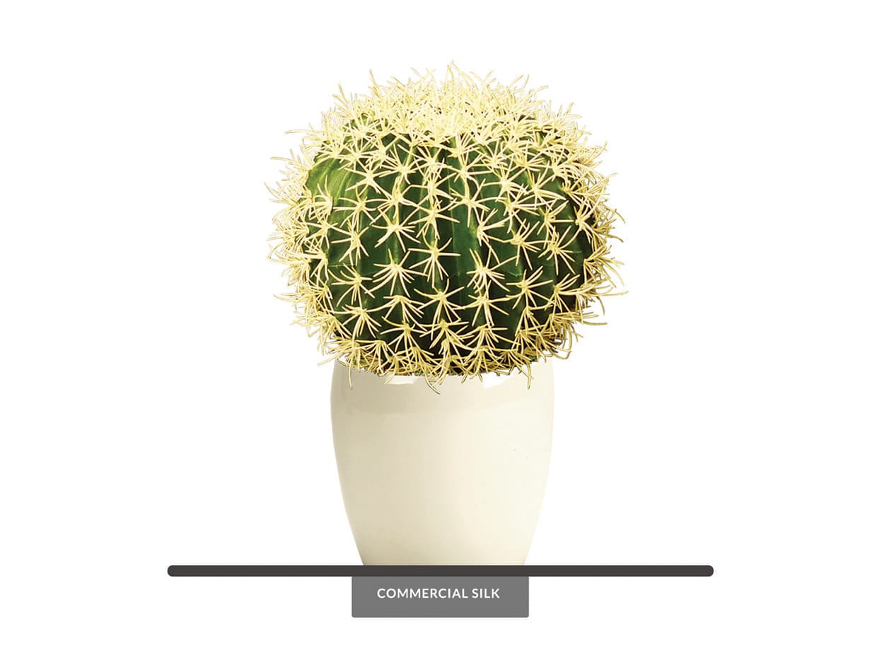 Faux Barrel Cactus Plant Outdoor