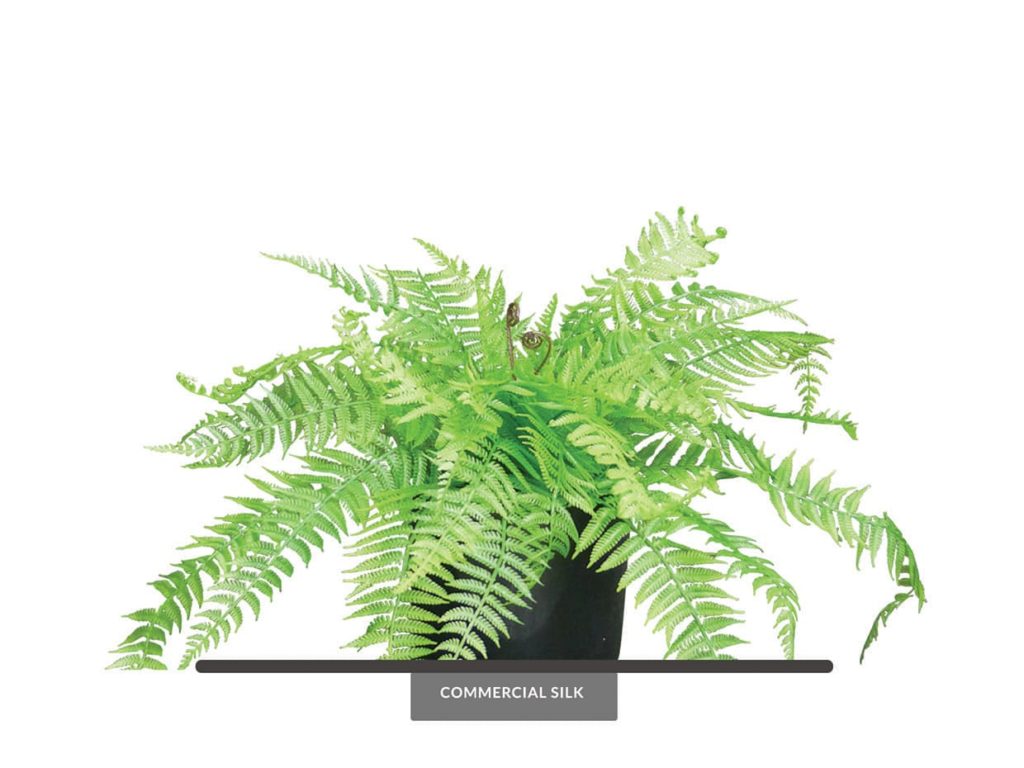 Artificial Leather Leaf Fern Plant