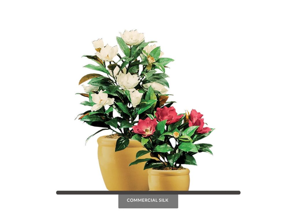 Artificial Magnolia Flowers Plant