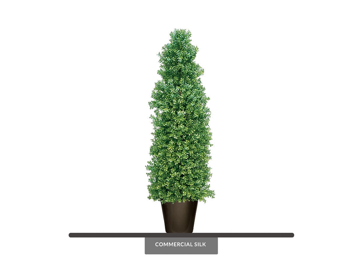 Outdoor Cypress Topiary Faux Topiary Tree Commercial Silk