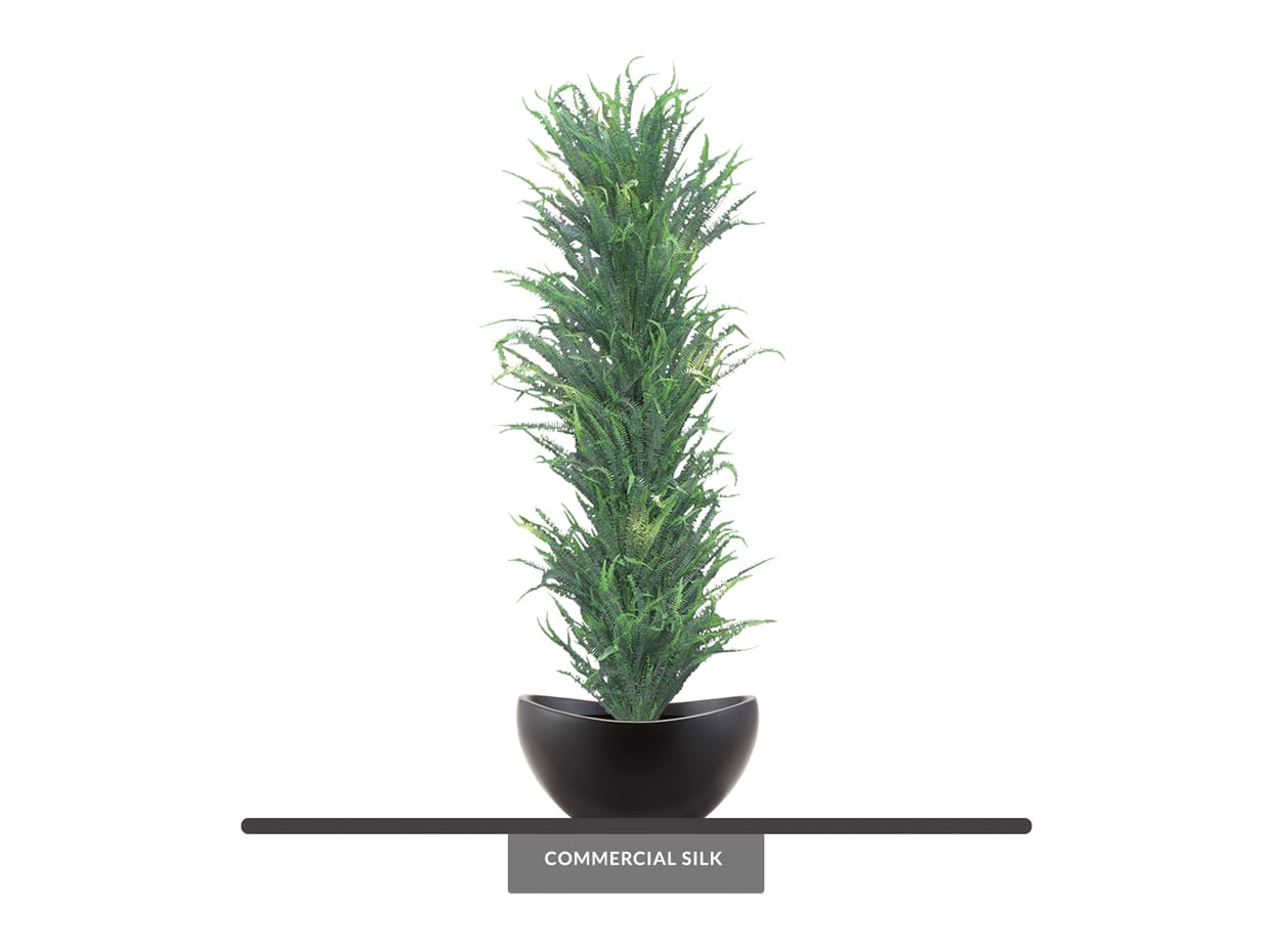 Artificial Sword Fern Columnar Plants