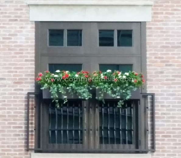 Artificial Azalea Hanging Basket ID# AZA422B+