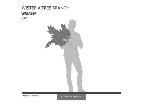 Fuchsia Wisteria Spray, Fuschia ID# WIS#24F