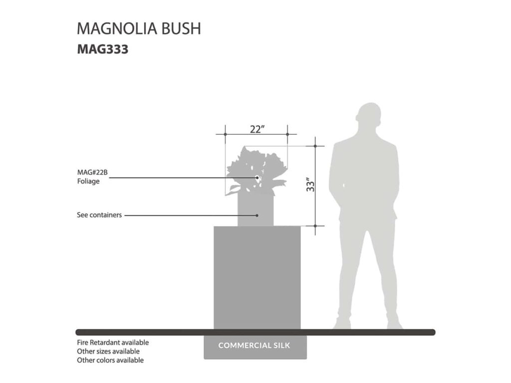 Magnolia Flowers ID# MAG333C, MAG122B
