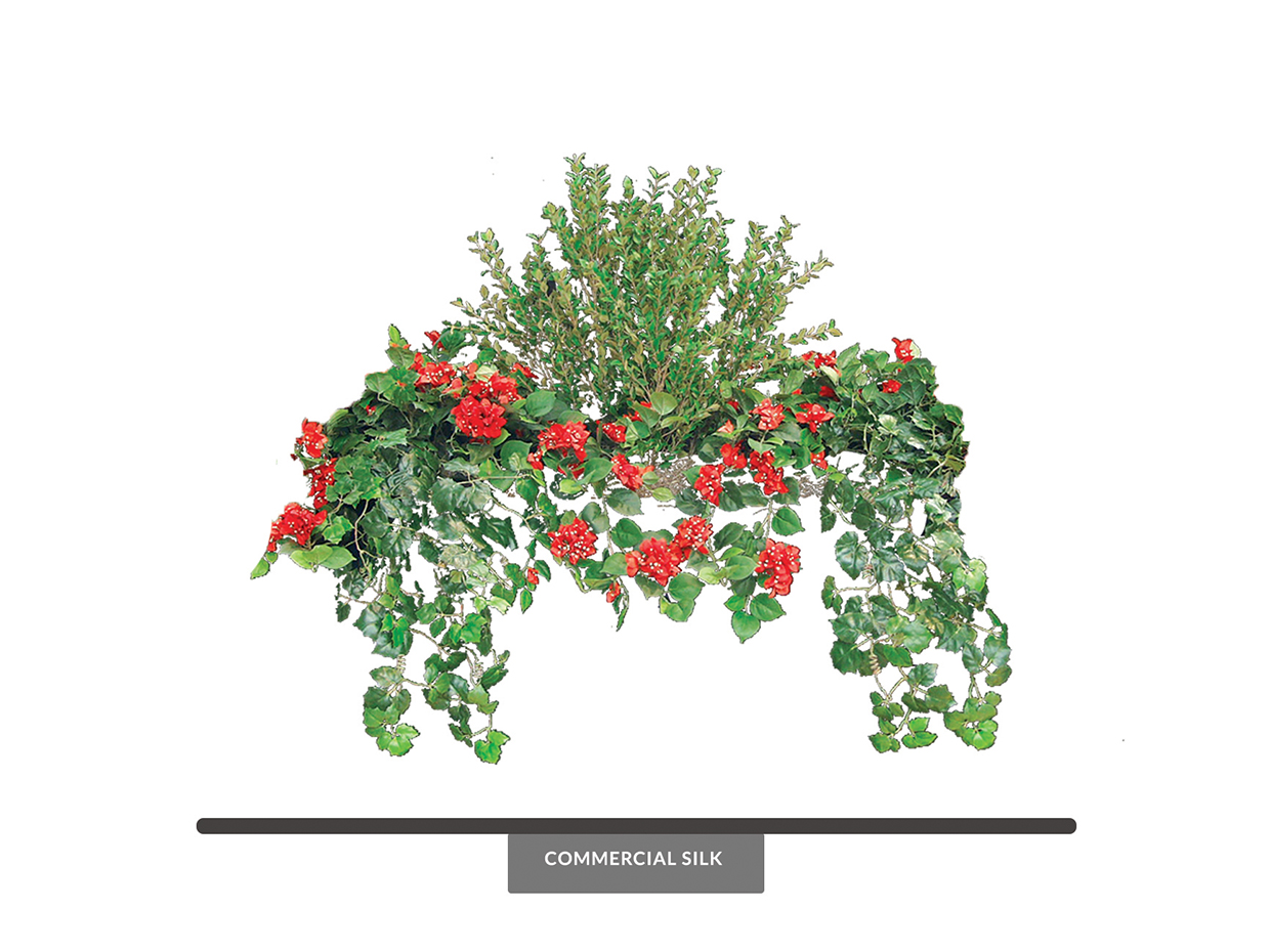 Artificial Bougainvillea Hanging Plant