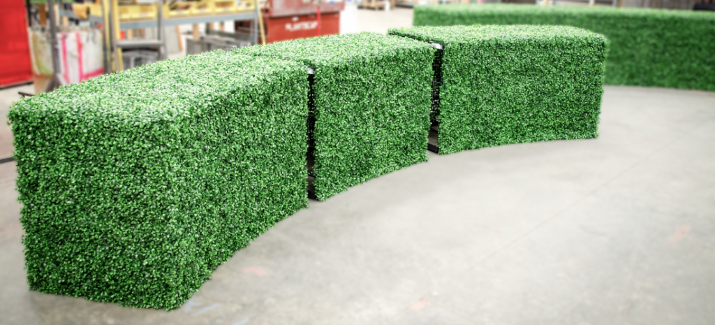 artificial boxwood hedges