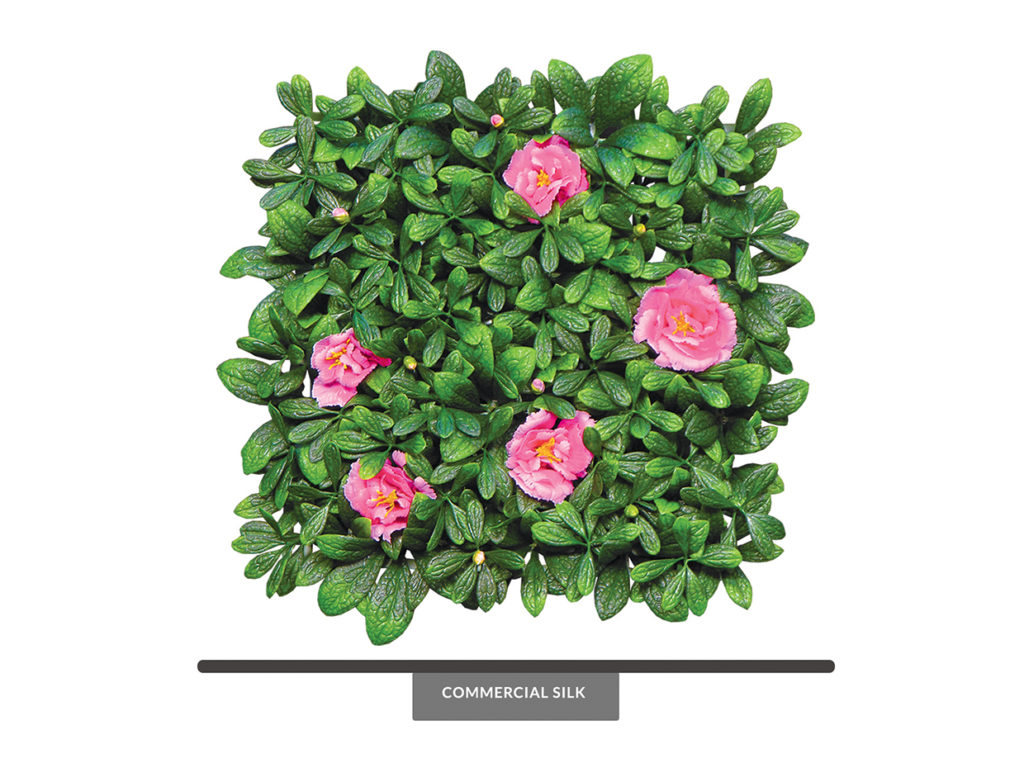 Artificial Azalea Flower Wall Outdoor