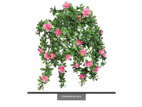 Fake Azalea Outdoor Hanging Plant   ID# AZA228P+