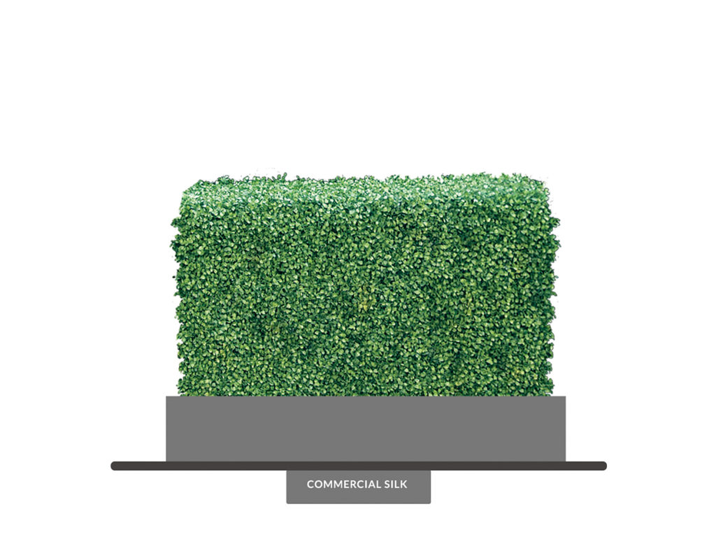 Artificial Topiary Hedge Trimmed