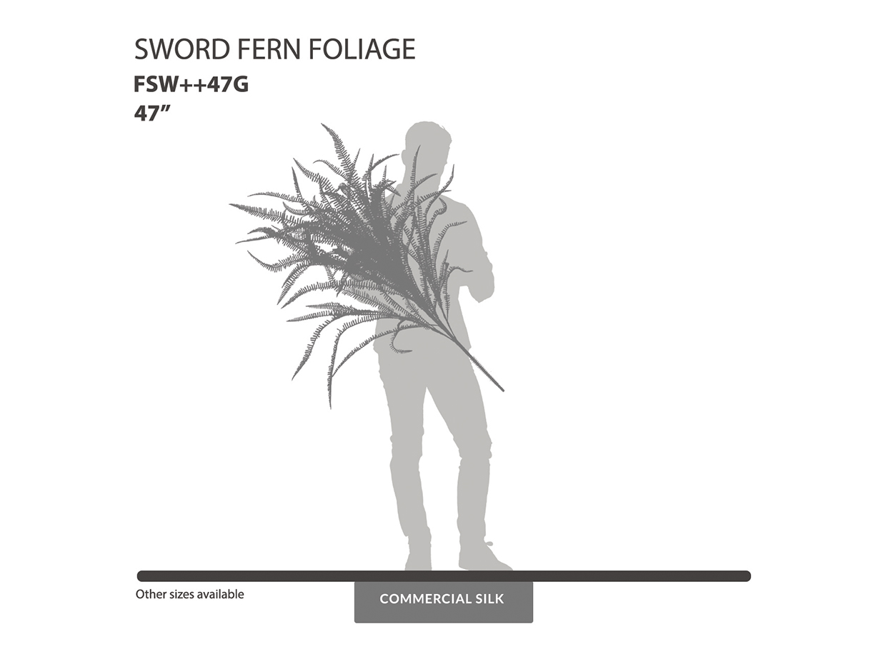 Sword Fern Foliage ID# FSW++47G