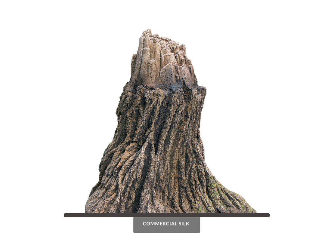 Artificial Tree Stump Decorative Wood Accents Commercial Silk