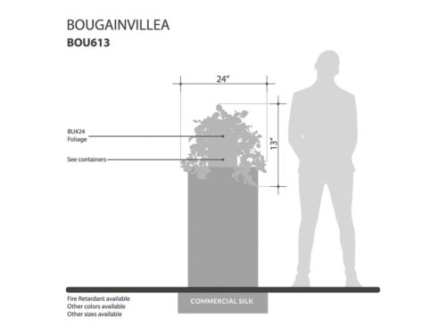Artificial Bougainvillea Plant ID# BOU613O