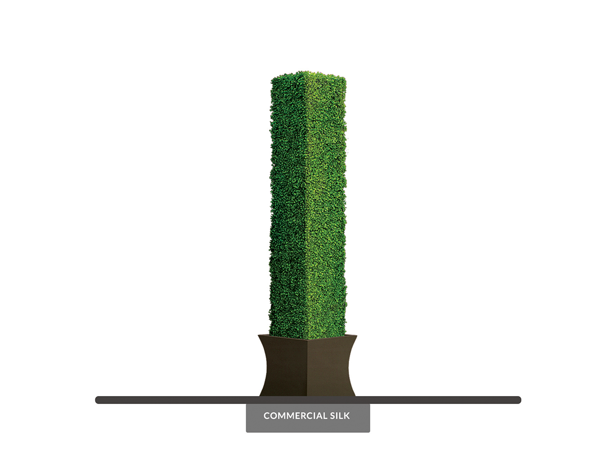 Artificial Boxwood Topiary Column Outdoor
