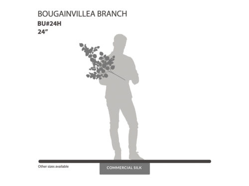 Silk Bougainvillea Leaves ID# BU#24H