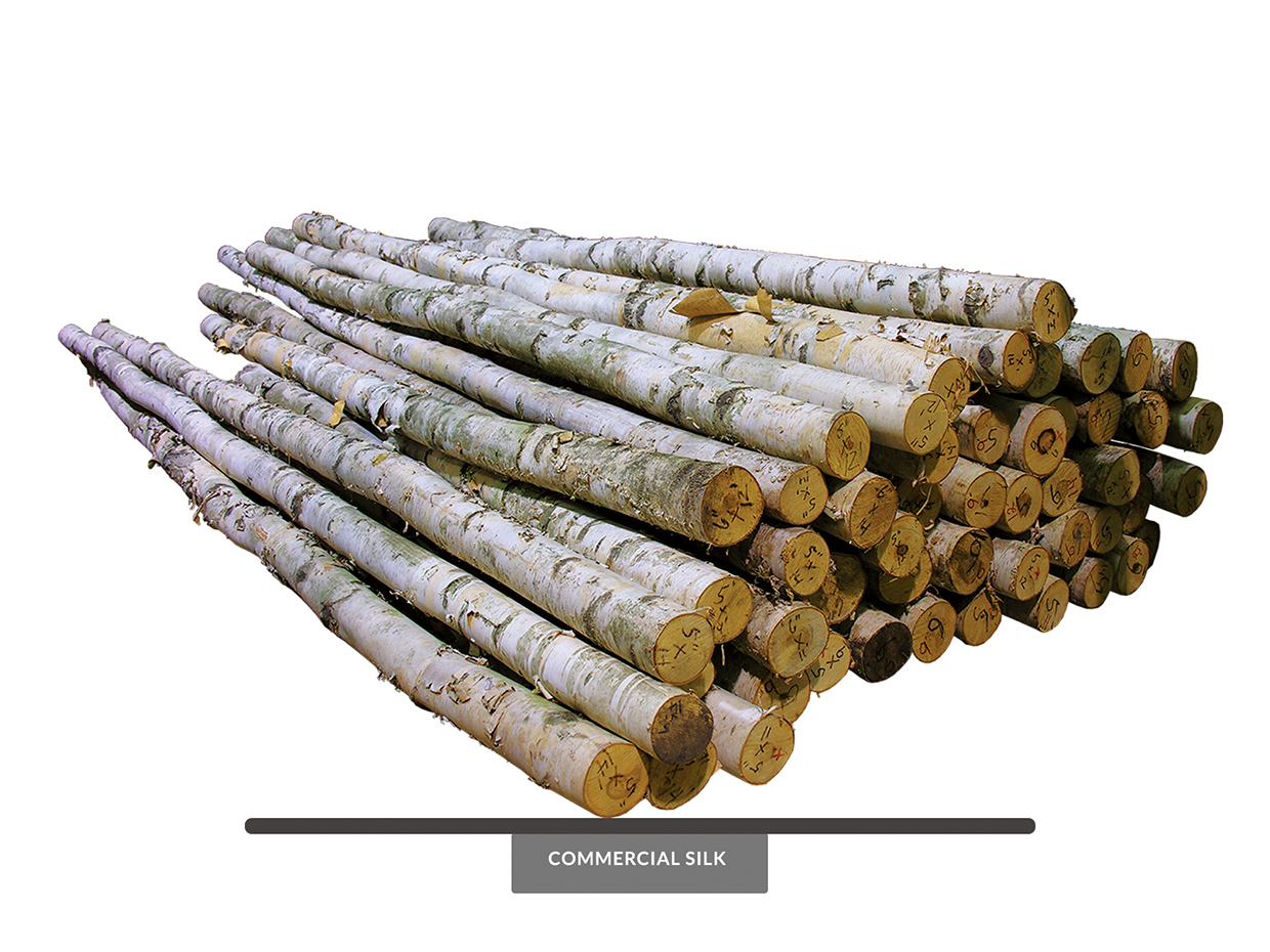 Artificial Decorative Birch Logs
