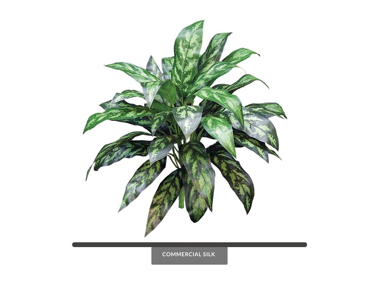 Artificial Chinese Evergreen Maria Bush