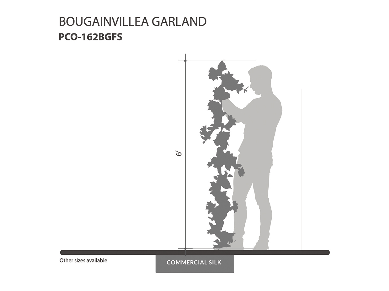 Fake Bougainvillea Garland ID# PCO-162BGFS