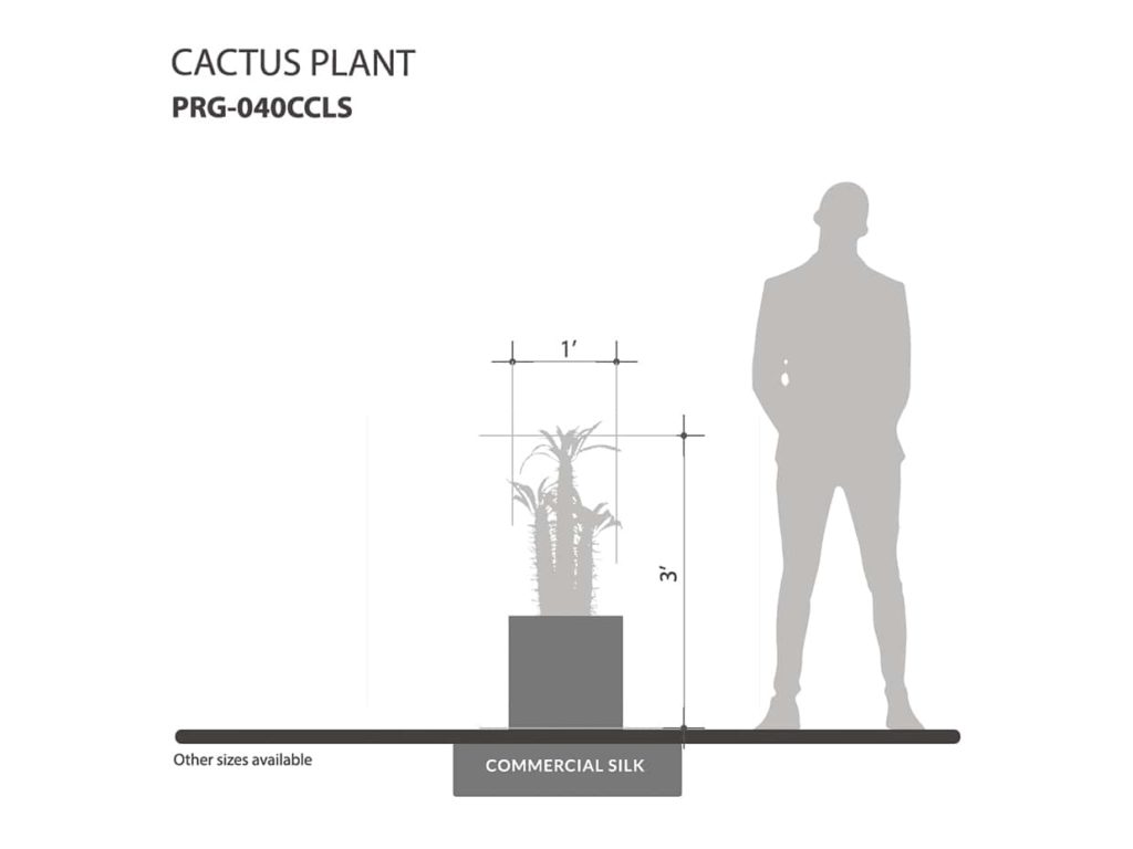 Artificial Cactus Plant ID# PRG-040CCLS
