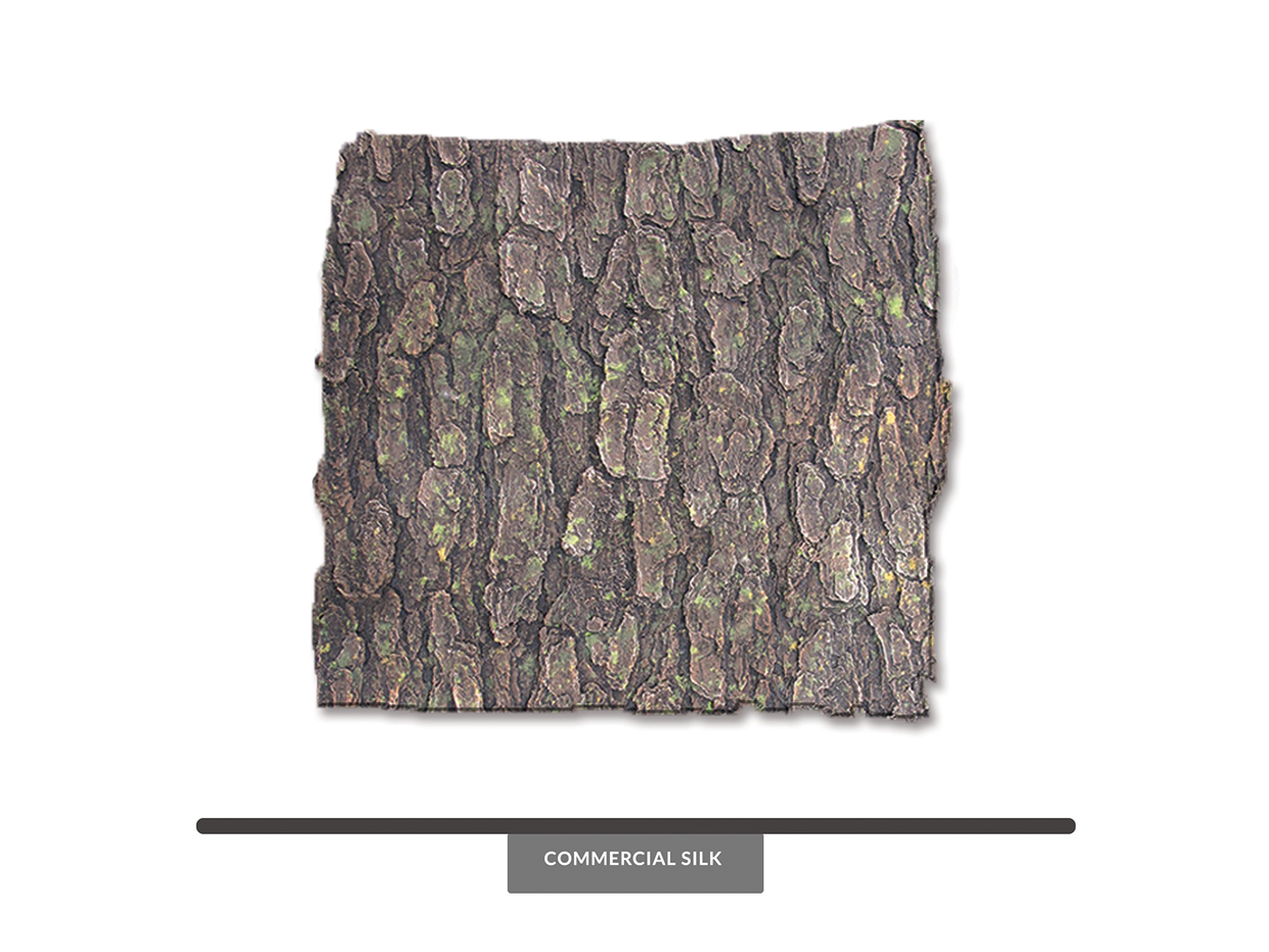 Artificial Conifer Tree Bark Sheets