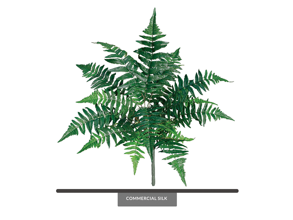 Artificial Forest Fern Bushes