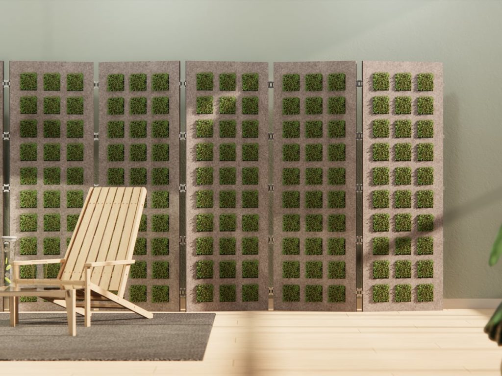 Woven Mat Room Divider