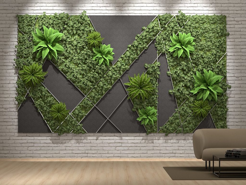 Moon Beam Green Faux Wall