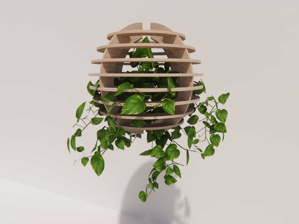 Hanging Hollow Globe Planter