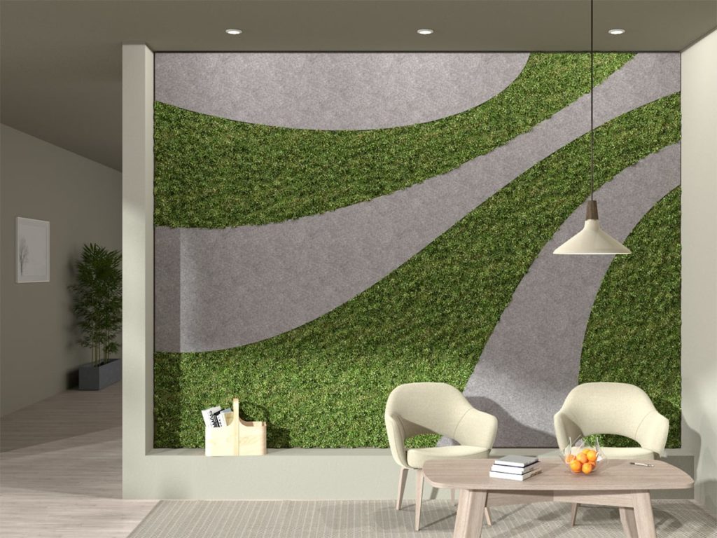 Swirl Felt Wall Covering