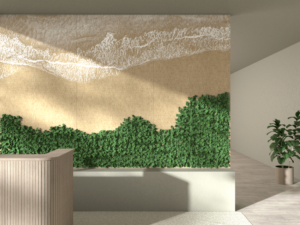 Beach Postcard Plant Wall Art