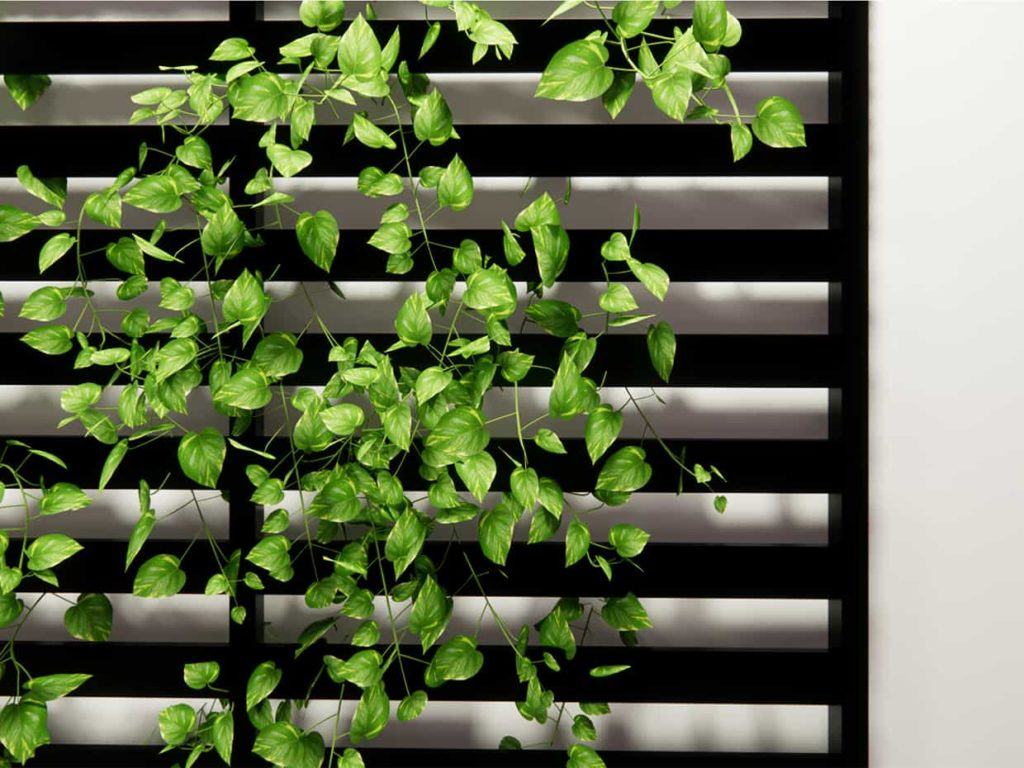 Artificial Plant Trellis Wall Biophilic Office Design Commercial Silk
