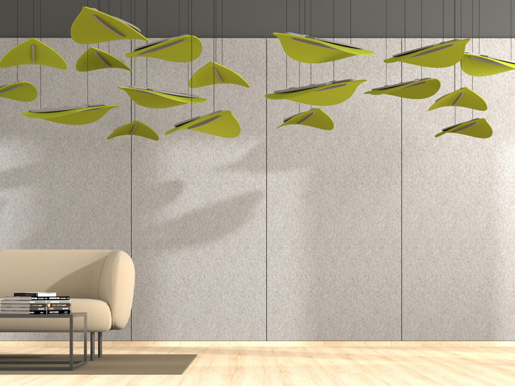 Soft Leaf Ceiling Acoustic Clouds