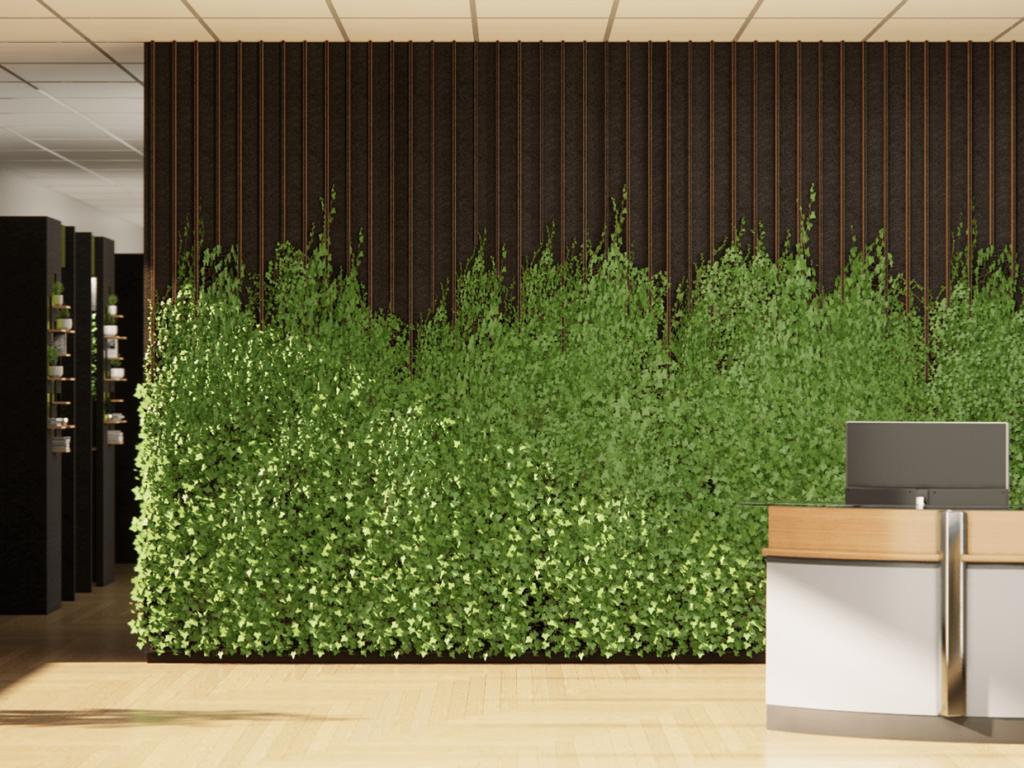 Cool Rain Greenery Wall