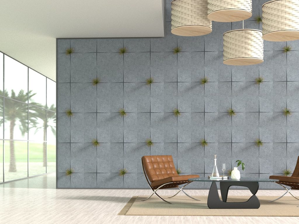 Ground Sprout Felt Green Wall